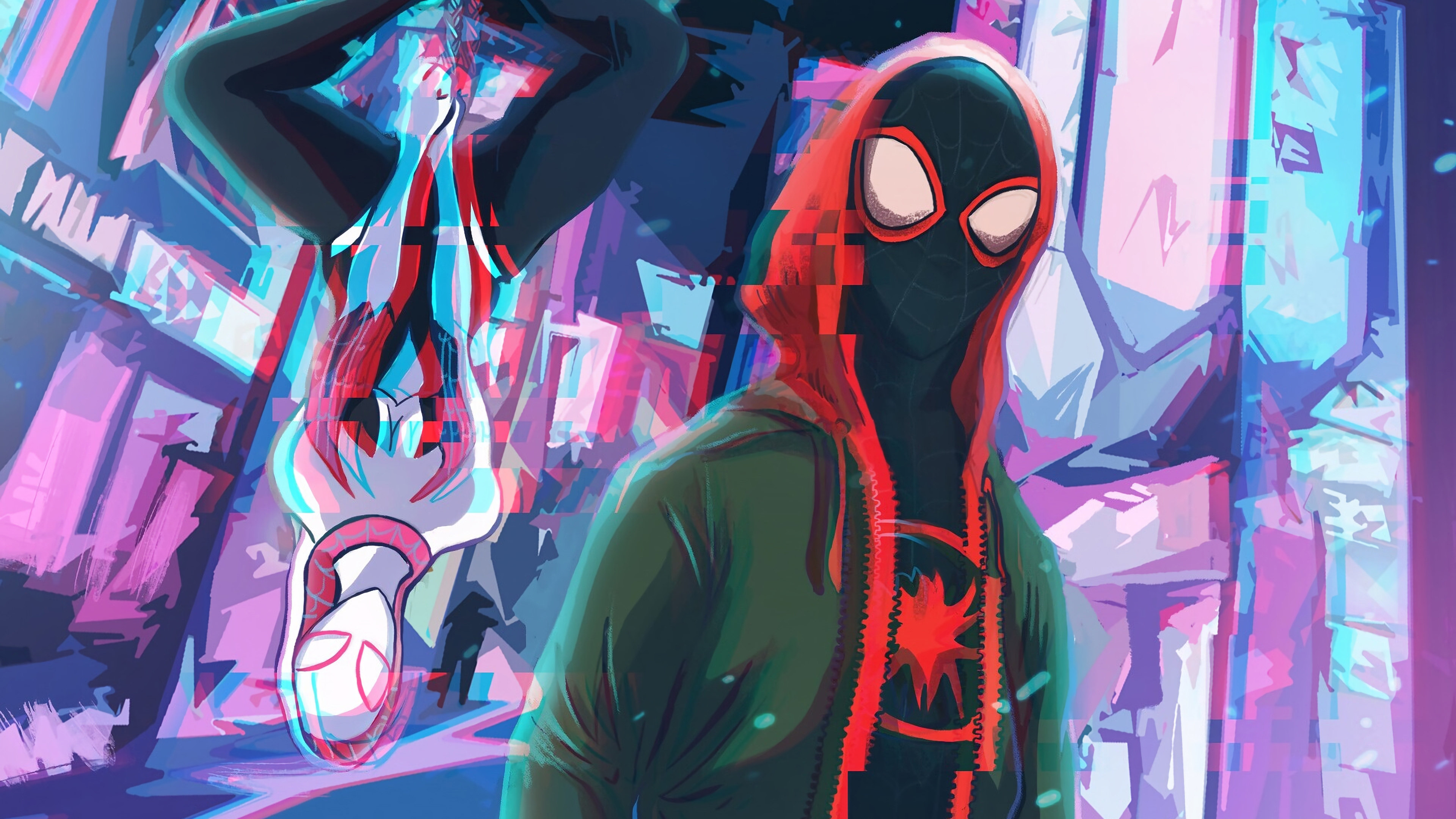 Spider-Man: Into The Spider-Verse 4k Ultra HD Wallpaper by George  Kalokairinos