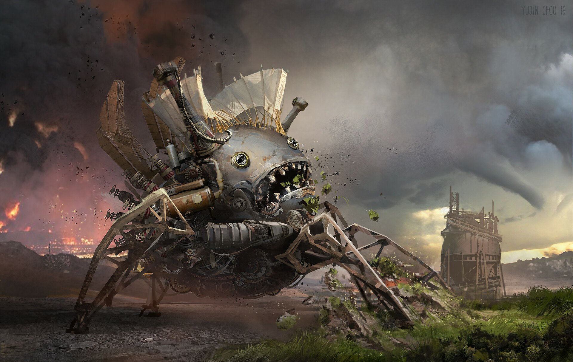 Download Sci Fi Robot HD Wallpaper by Yujin Choo