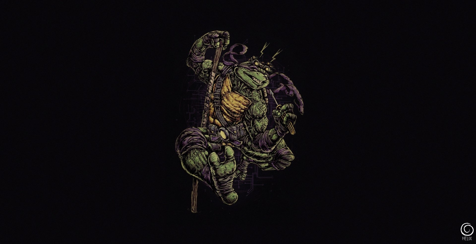 Download Donatello (TMNT) Comic Teenage Mutant Ninja Turtles HD Wallpaper by Bogdan Timchenko