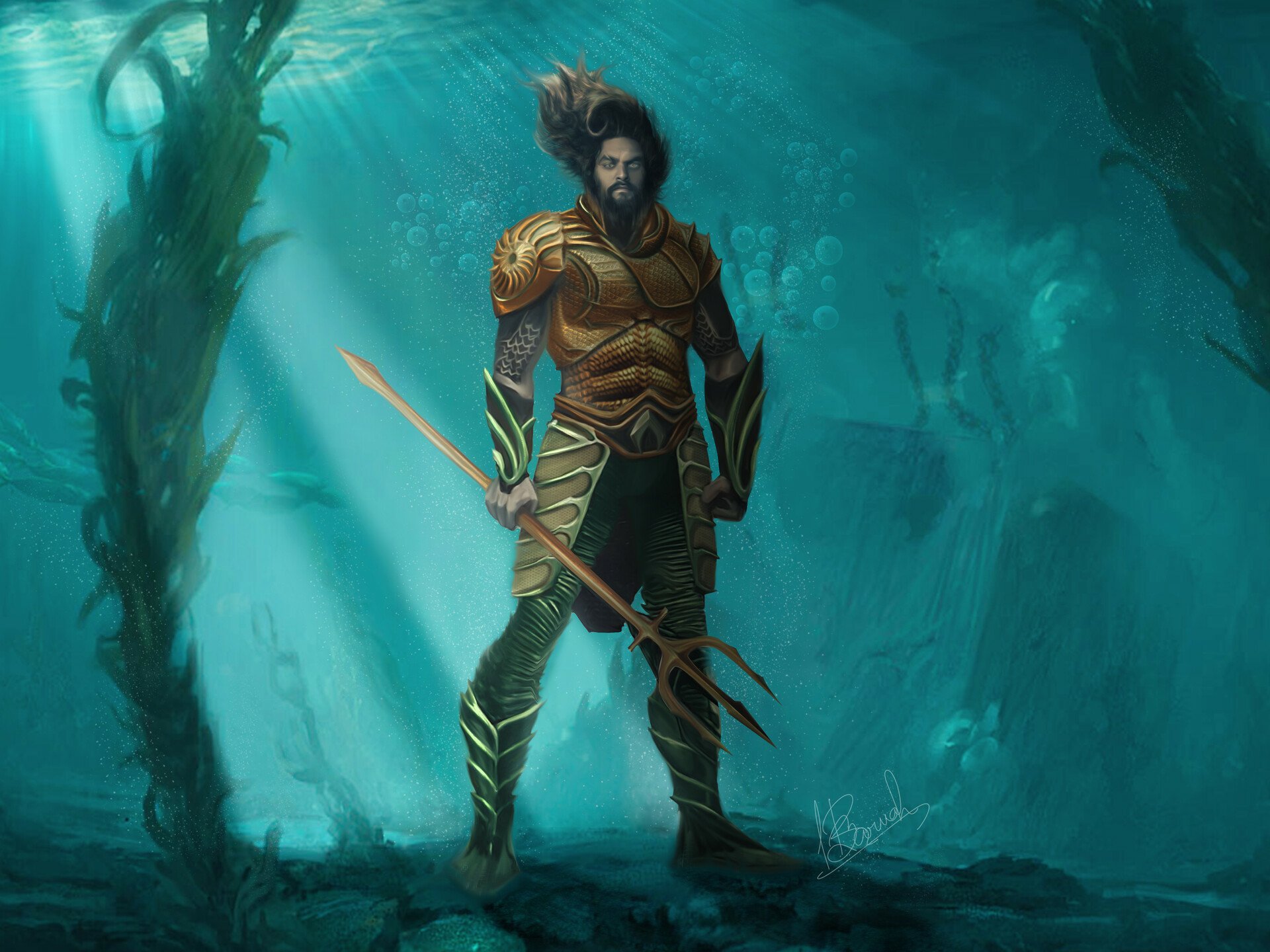 Download Dc Comics Underwater Comic Aquaman Hd Wallpaper By Hriday Raktim Baruah 3040