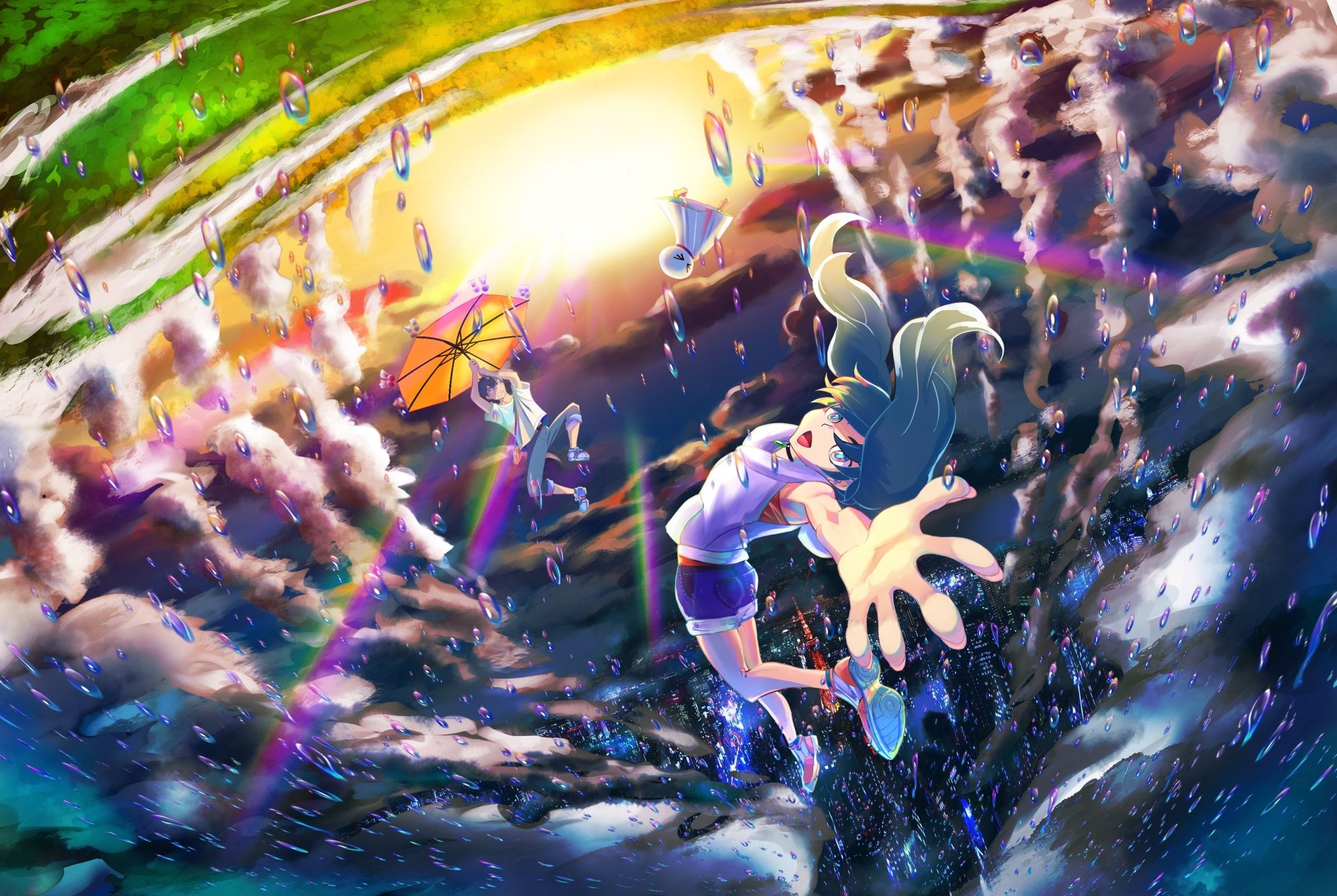 Download Hodaka Morishima Hina Amano Anime Weathering With You HD Wallpaper by Chao