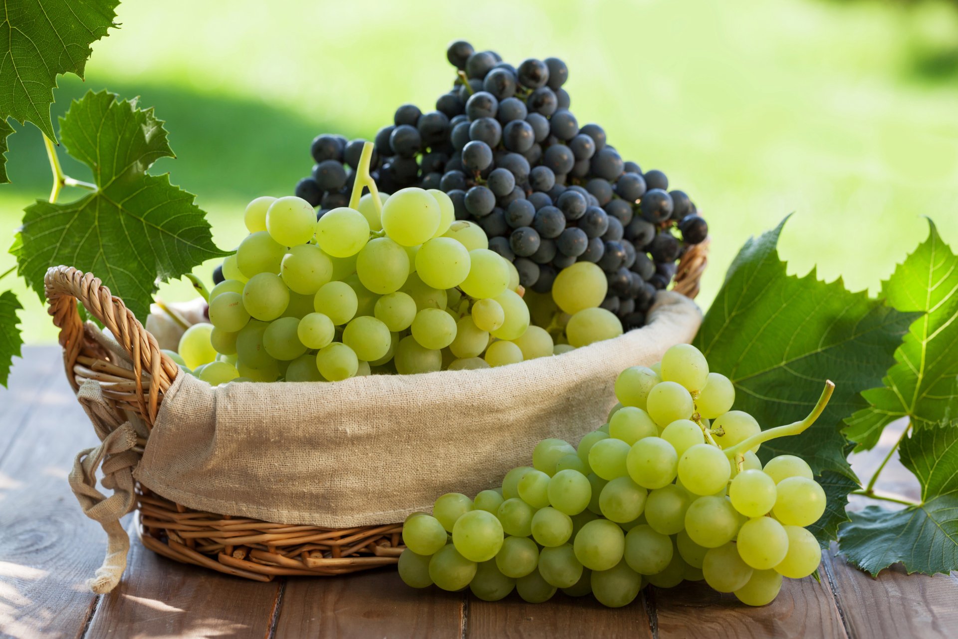 Download Fruit Basket Food Grapes 4k Ultra HD Wallpaper