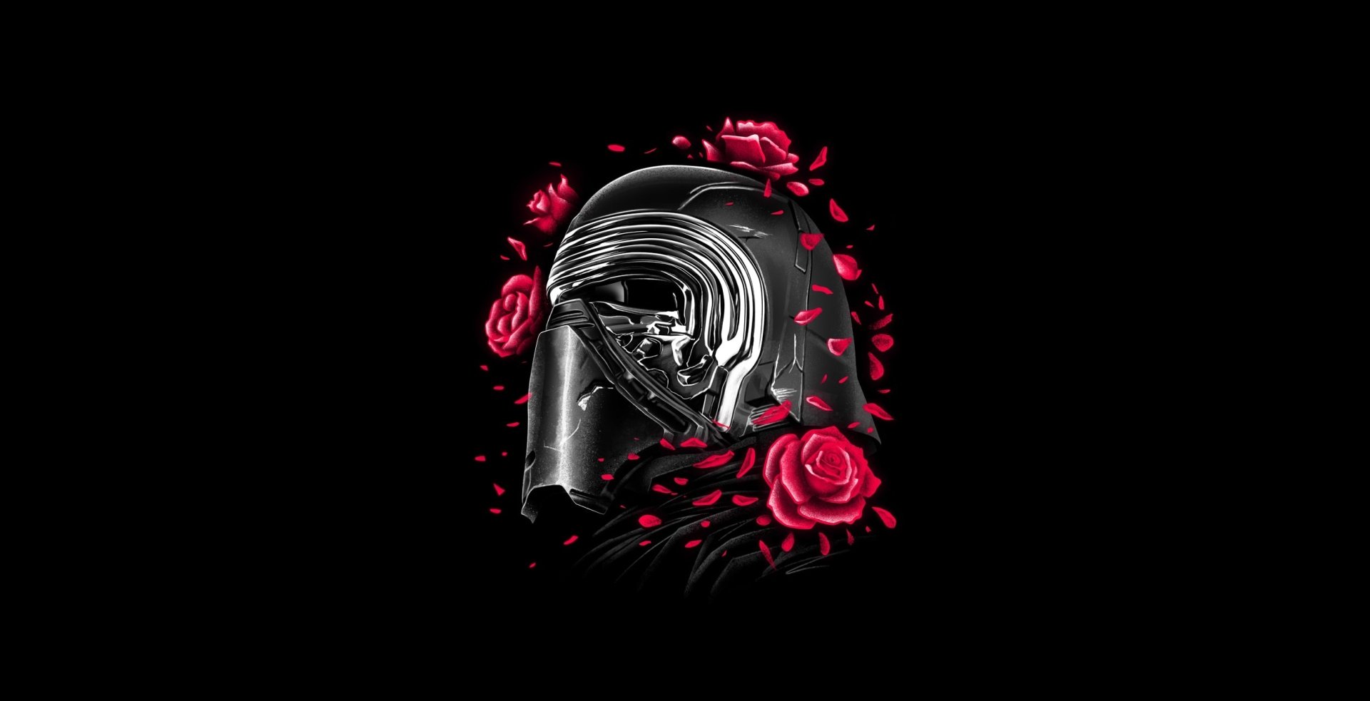 Download Kylo Ren Flower Sci Fi Star Wars HD Wallpaper by Vincent Trinidad