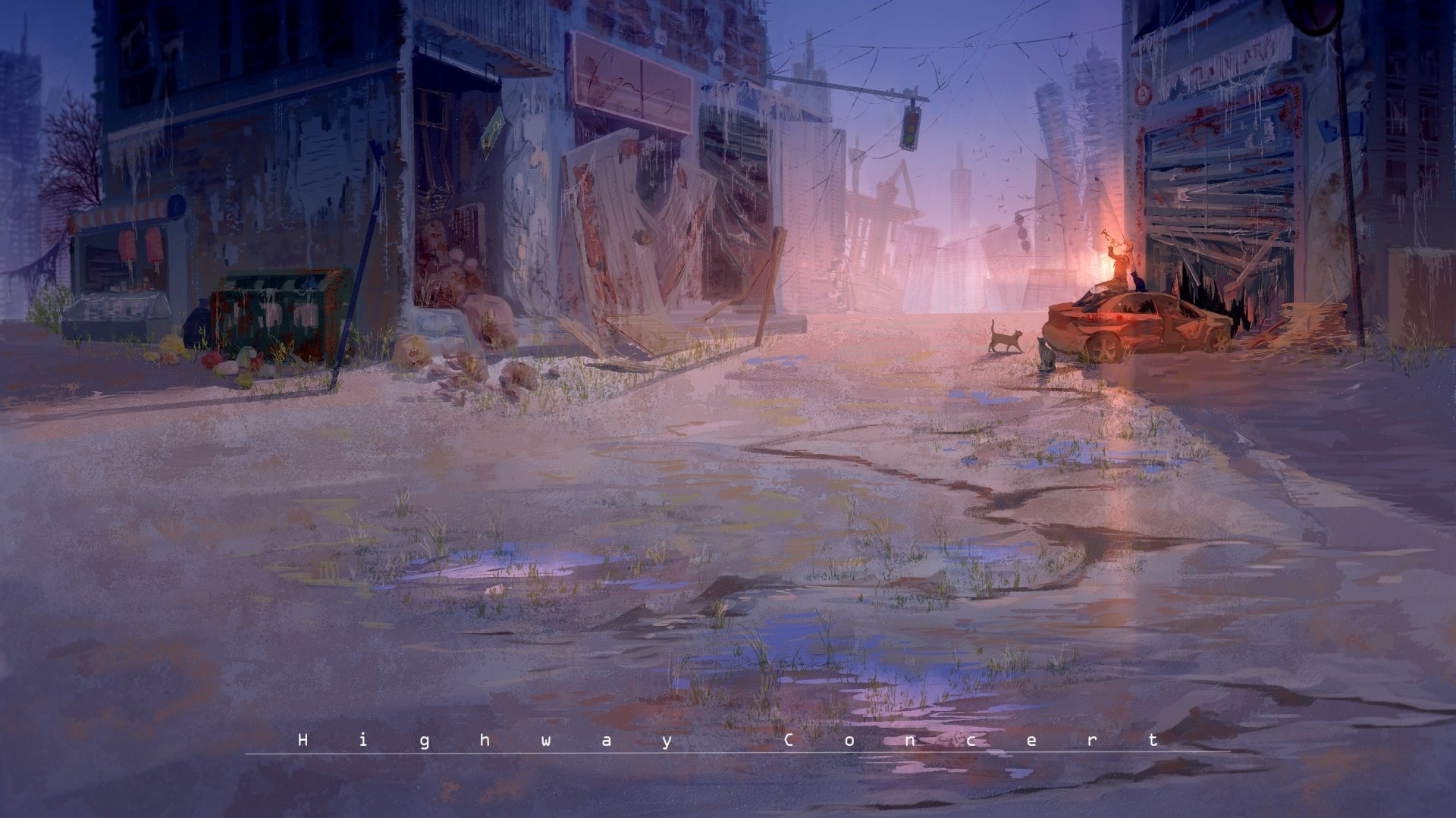 Download Anime Post Apocalyptic HD Wallpaper by Yukinoneko