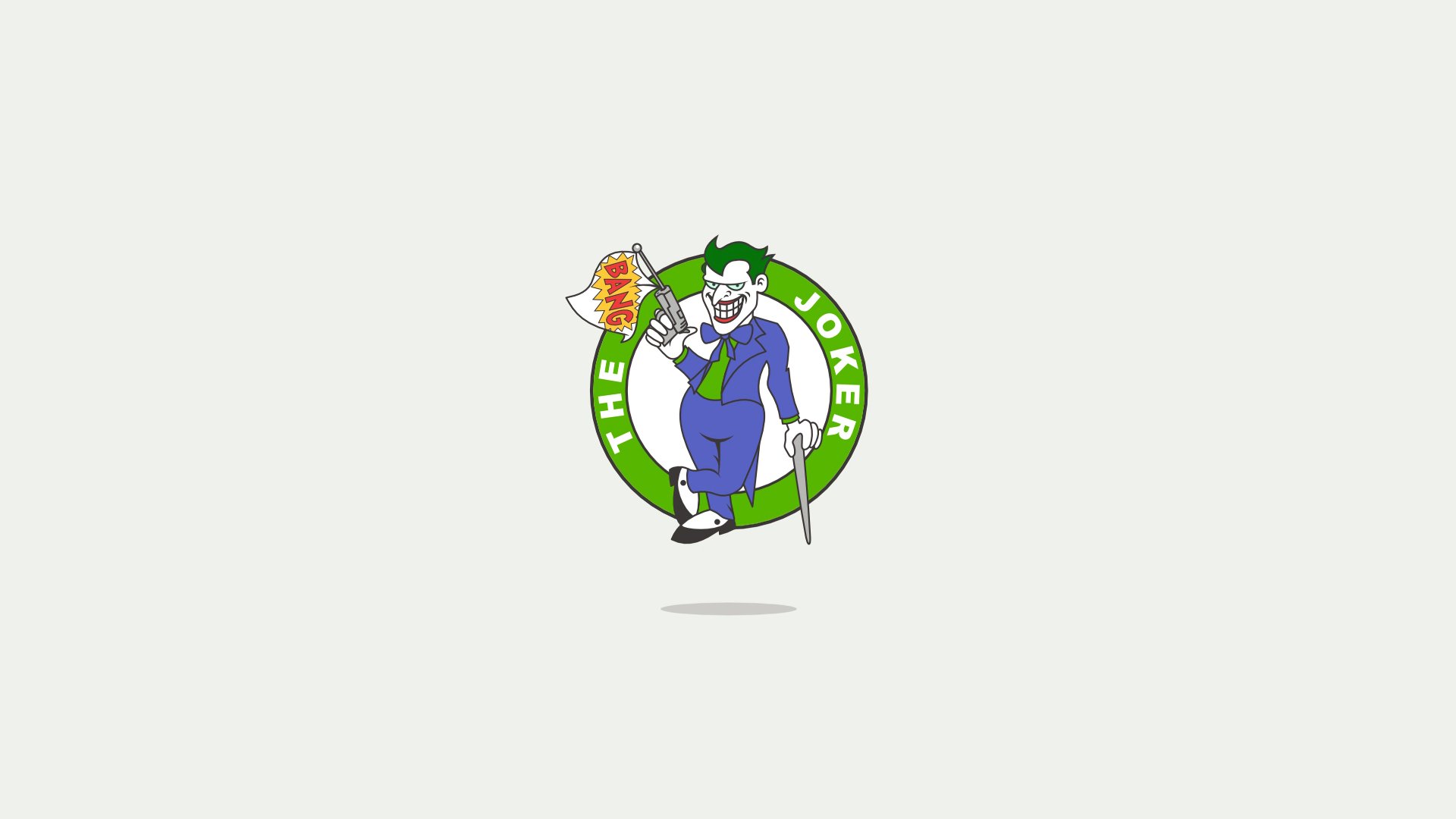 Download Minimalist DC Comics Comic Joker Minimalist Comic 4k Ultra HD Wallpaper by N DESIGN CO.