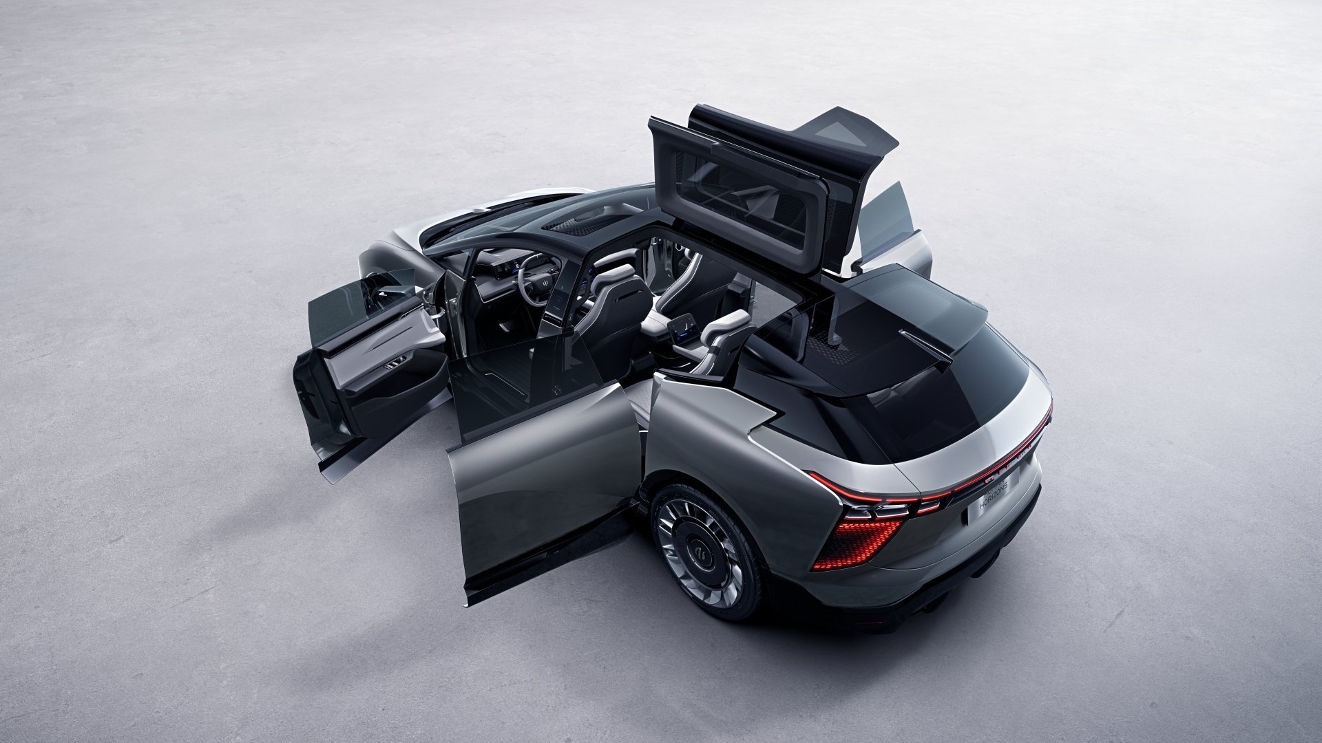 Download Electric Car SUV Human Horizons Vehicle Human Horizons HiPhi 1 4k Ultra HD Wallpaper