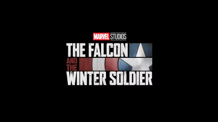 Marvel Studios logo and title for the TV show The Falcon and The Winter Soldier on a black background, presented as a 4K Ultra HD PC desktop wallpaper.
