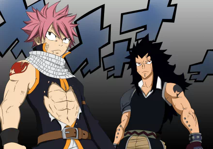 Gajeel Redfox Natsu Dragneel Anime Fairy Tail HD Desktop Wallpaper | Background Image