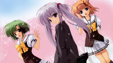 Primula (Shuffle!) Asa Shigure Kaede Fuyou Anime Shuffle! HD Desktop Wallpaper | Background Image