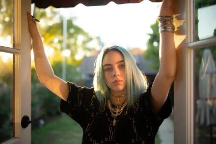 necklace American singer music Billie Eilish HD Desktop Wallpaper | Background Image