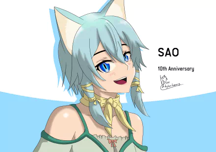 Shino Asada Anime Sword Art Online II HD Desktop Wallpaper | Background Image