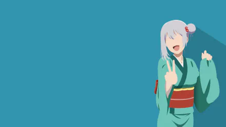  Senpai from Tejina Senpai Minimalist Wallpaper for Dekstop