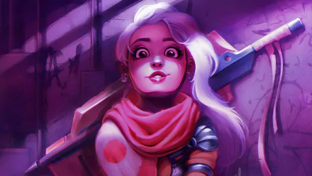 white hair fantasy woman HD Desktop Wallpaper | Background Image
