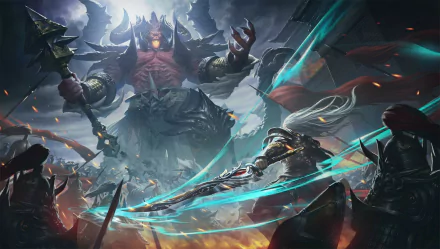 warrior demon fantasy battle fantasy warrior HD Desktop Wallpaper | Background Image