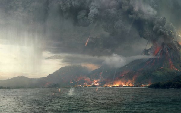 Movie Jurassic World: Fallen Kingdom Jurassic Park Island Volcano Smoke HD Wallpaper | Background Image