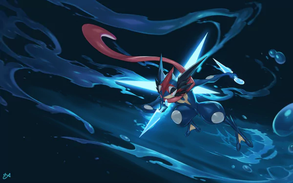 Greninja (Pokémon) Anime Pokemon HD Desktop Wallpaper | Background Image
