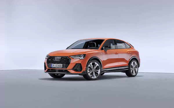 orange car SUV car Audi vehicle Audi Q3 HD Desktop Wallpaper | Background Image