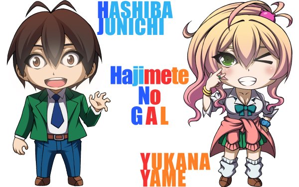 Anime Hajimete no Gal Yukana Yame Junichi Hashiba HD Wallpaper | Background Image