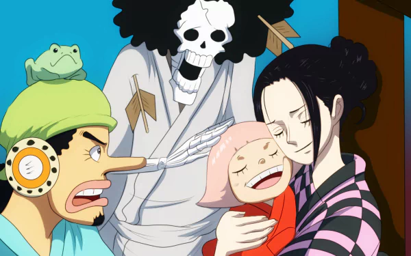 Brook (One Piece) Nico Robin Usopp (One Piece) Toko (One Piece) Anime One Piece HD Desktop Wallpaper | Background Image