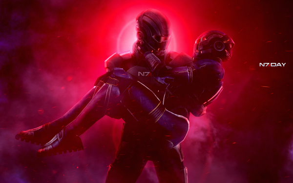 Video Game Mass Effect Commander Shepard Ashley Williams N7 Sci Fi HD Wallpaper | Background Image