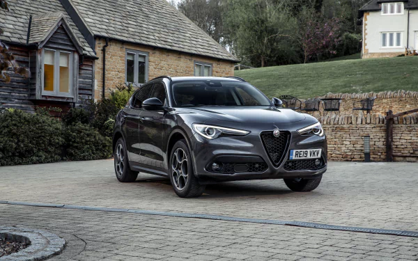 SUV silver car car Alfa Romeo vehicle Alfa Romeo Stelvio HD Desktop Wallpaper | Background Image