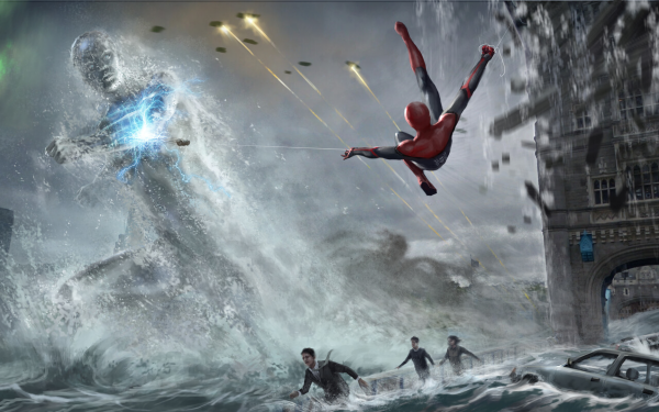 Movie Spider-Man: Far From Home Spider-Man Mysterio HD Wallpaper | Background Image