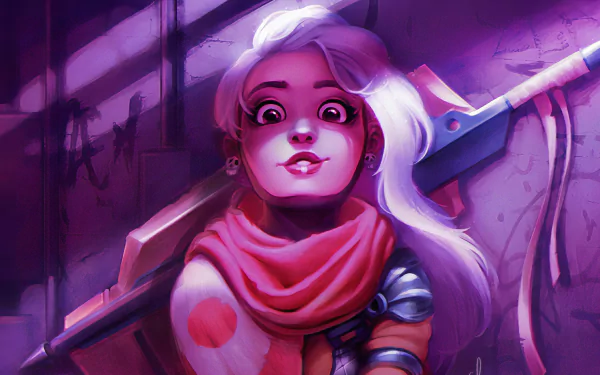 white hair fantasy woman HD Desktop Wallpaper | Background Image
