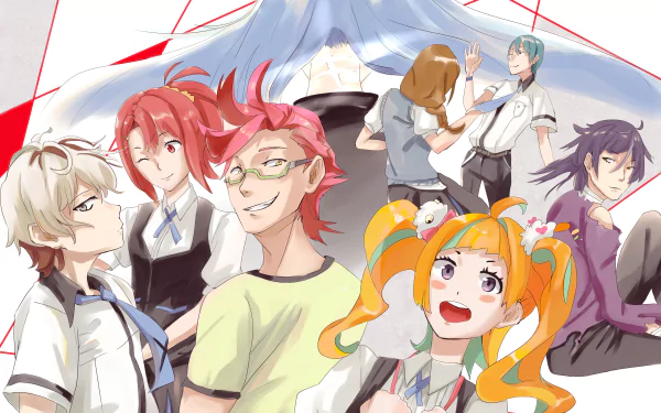 Honoka Maki Tsuguhito Yuta Yoshiharu Hisomu Katsuhira Agata Hajime Tenga Niko Niiyama Chidori Takashiro Anime Kiznaiver HD Desktop Wallpaper | Background Image