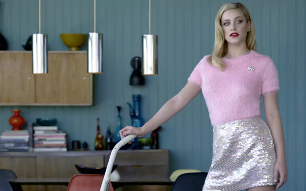 lipstick American actress blonde Celebrity Lili Reinhart HD Desktop Wallpaper | Background Image