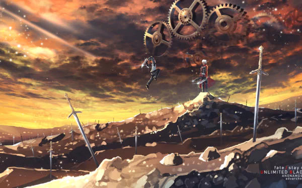 EMIYA Shirou Emiya Anime Fate/Stay Night: Unlimited Blade Works HD Desktop Wallpaper | Background Image