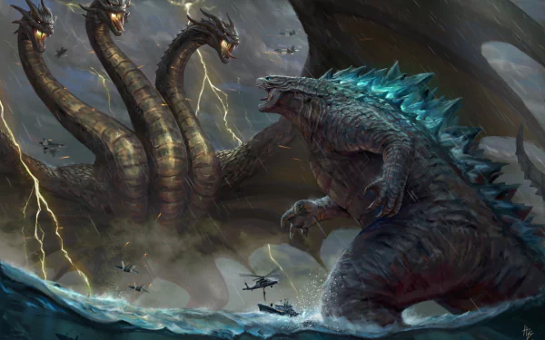 King Ghidorah Godzilla movie Godzilla: King of the Monsters HD Desktop Wallpaper | Background Image