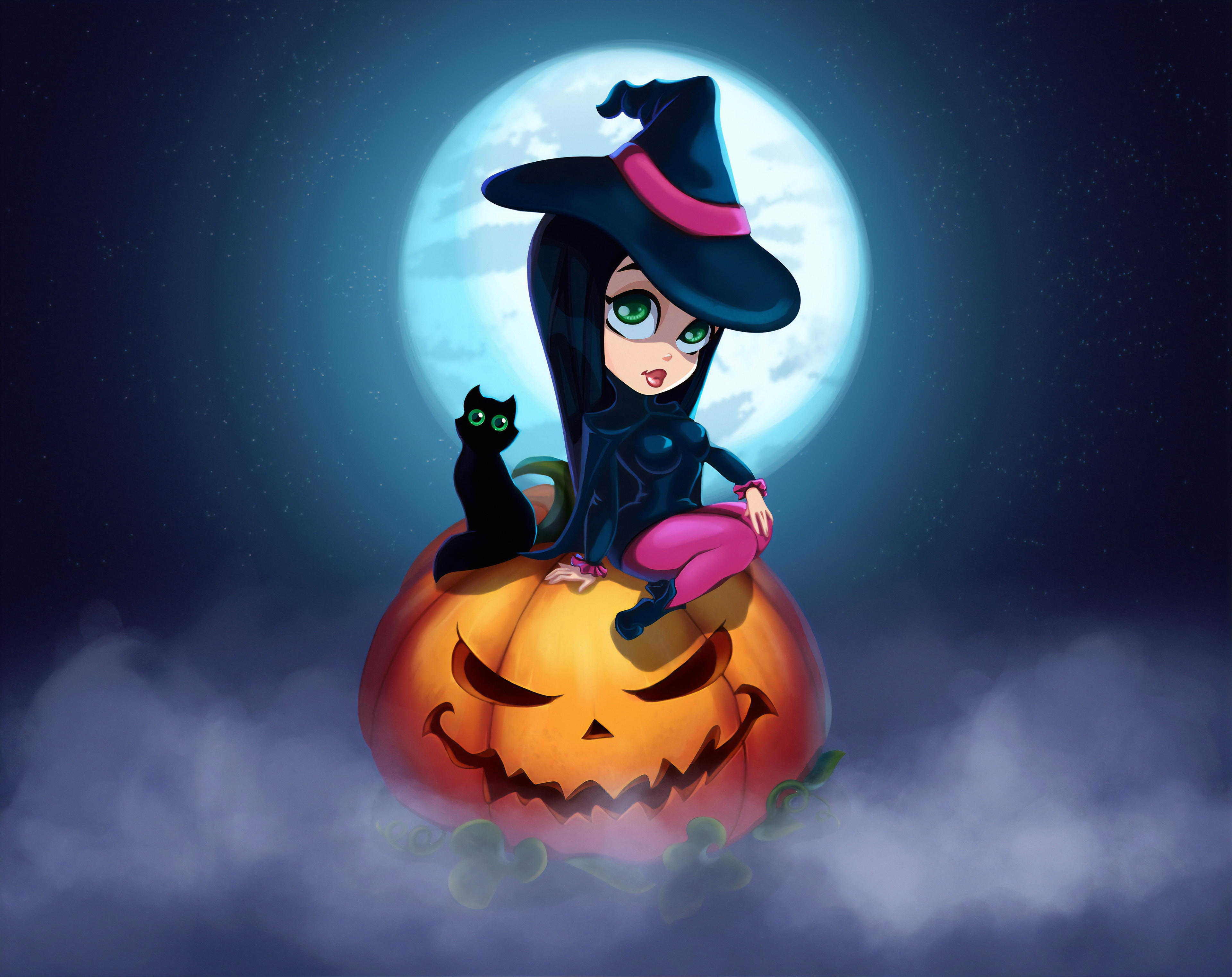 Арты Хэллоуин ведьмы
