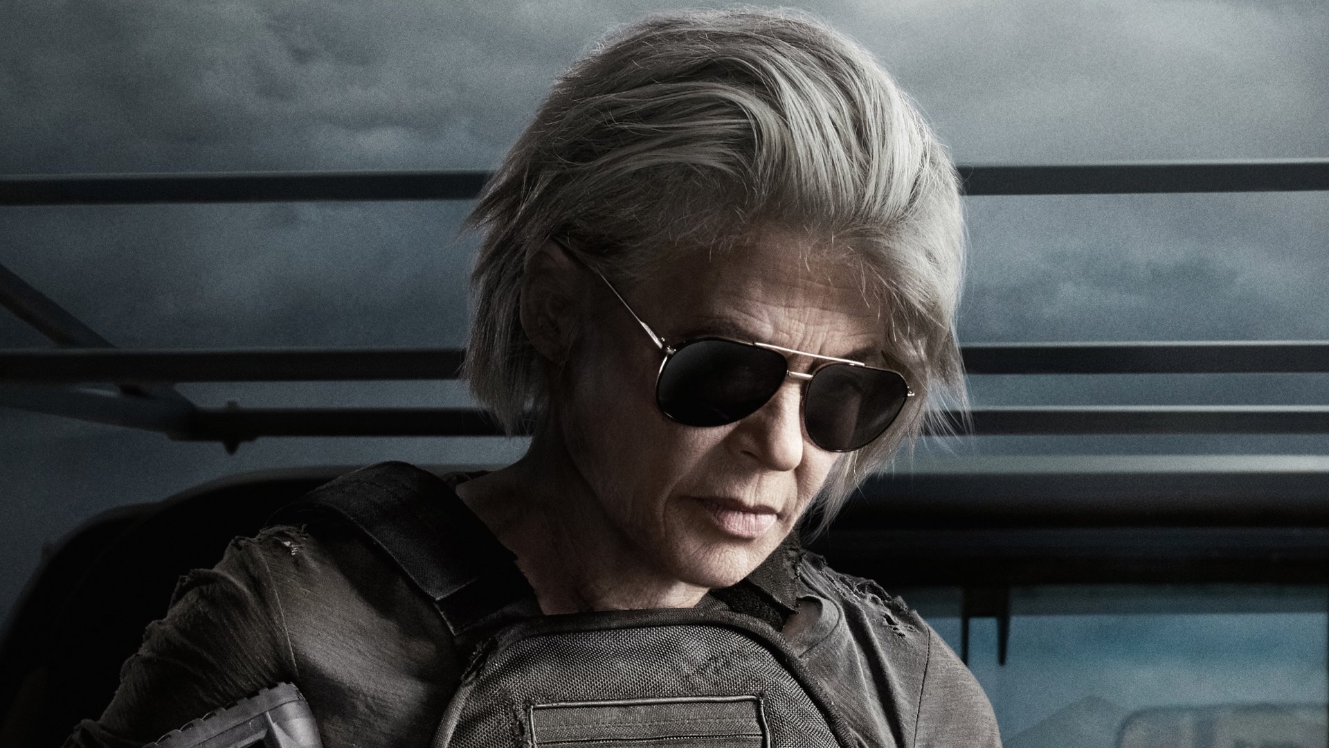Download Sarah Connor Linda Hamilton Movie Terminator: Dark Fate HD Wallpaper
