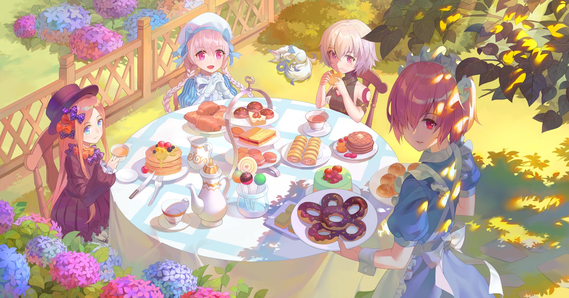 Download Nursery Rhyme Jack The Ripper (Fate/Apocrypha) Fou (Fate/Grand Order) Mashu Kyrielight Abigail Williams (Fate/Grand Order) Anime Fate/Grand Order HD Wallpaper by 亞細亞yxy