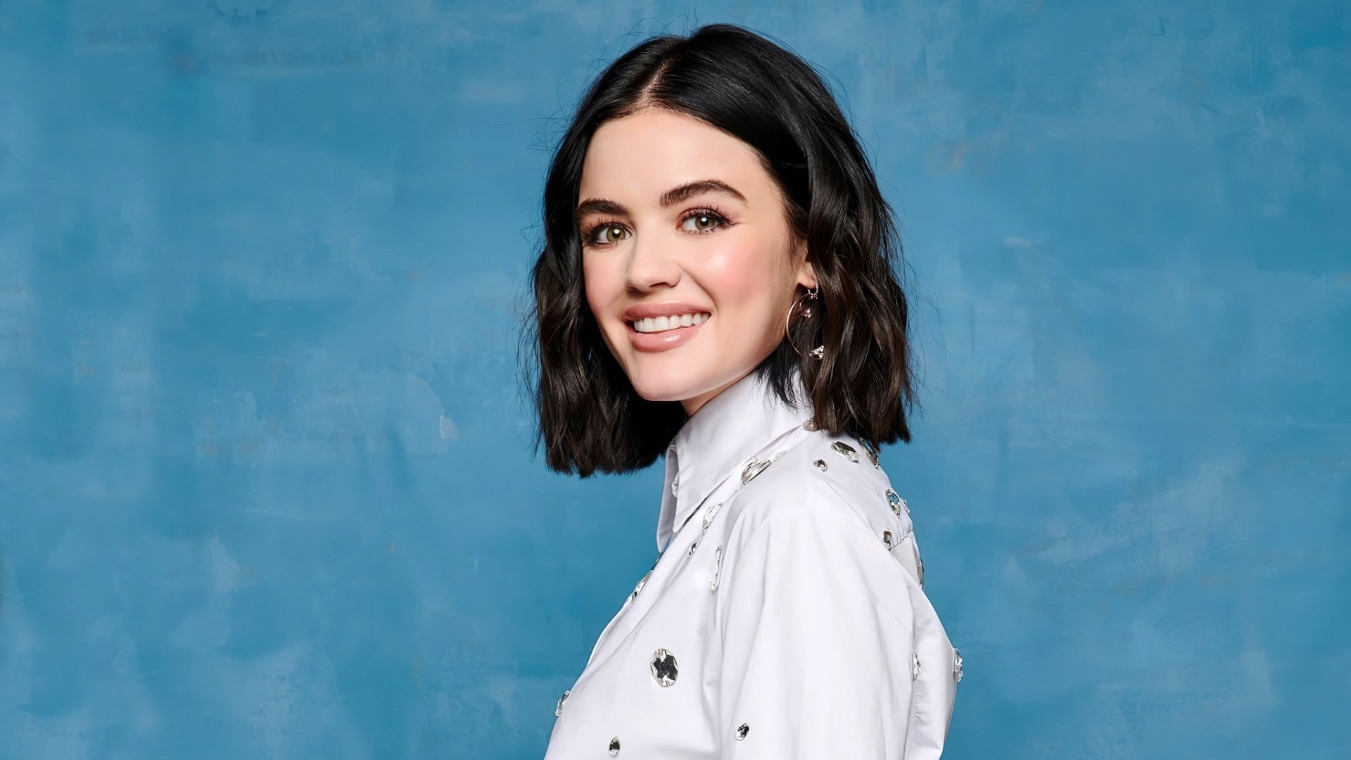 Download Black Hair American Smile Celebrity Lucy Hale HD Wallpaper