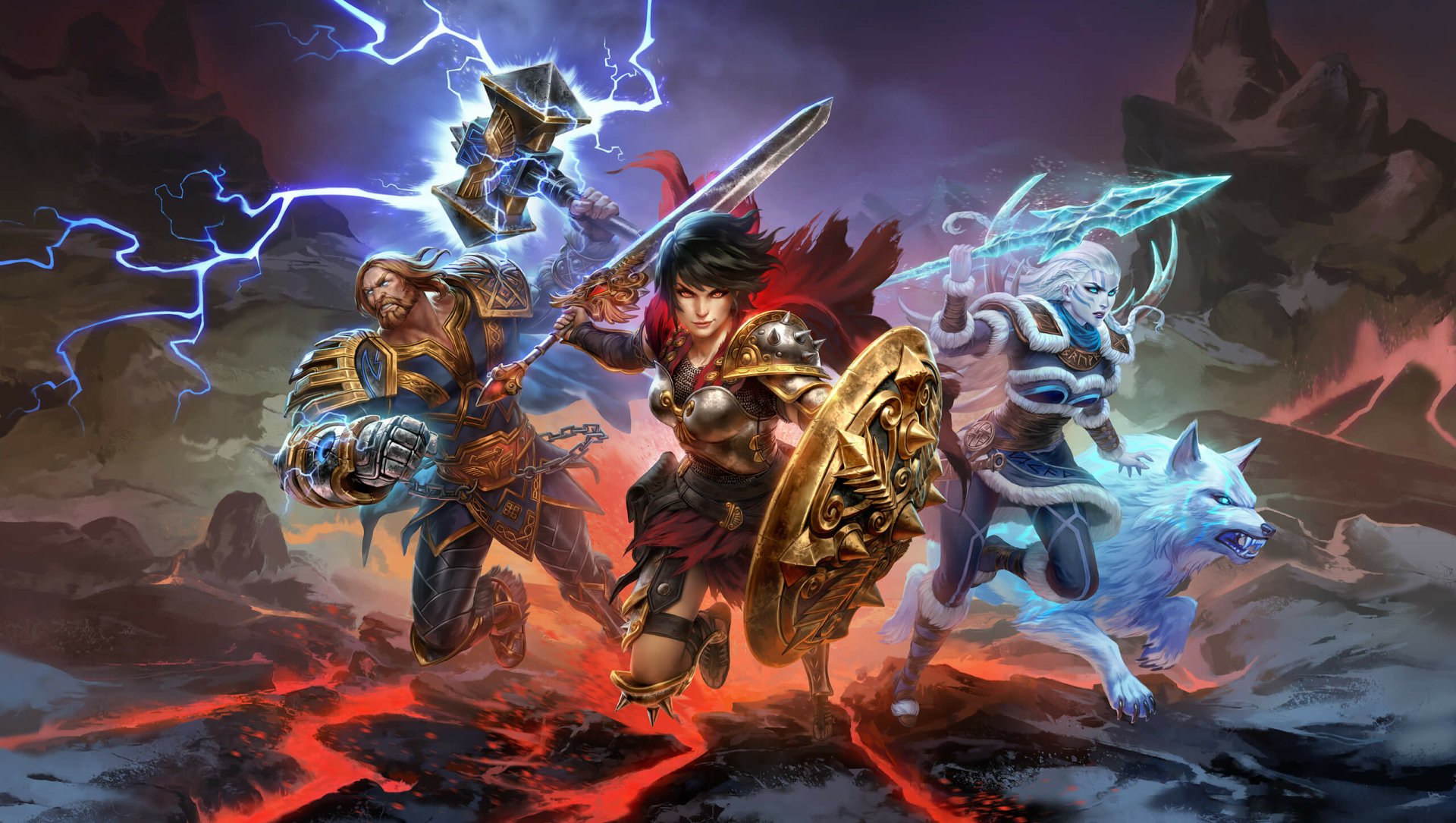 Download Skadi (Smite) Bellona (Smite) Thor (Smite) Video Game Smite HD Wallpaper