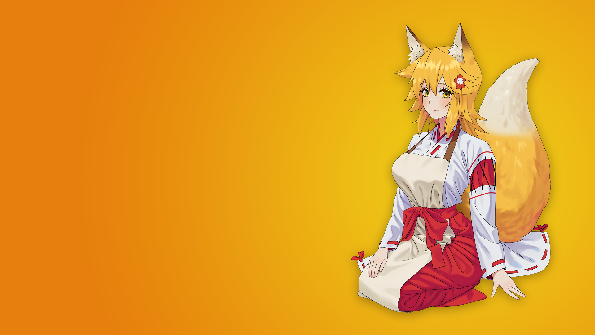 Anime The Helpful Fox Senko-san 4k Ultra HD Wallpaper