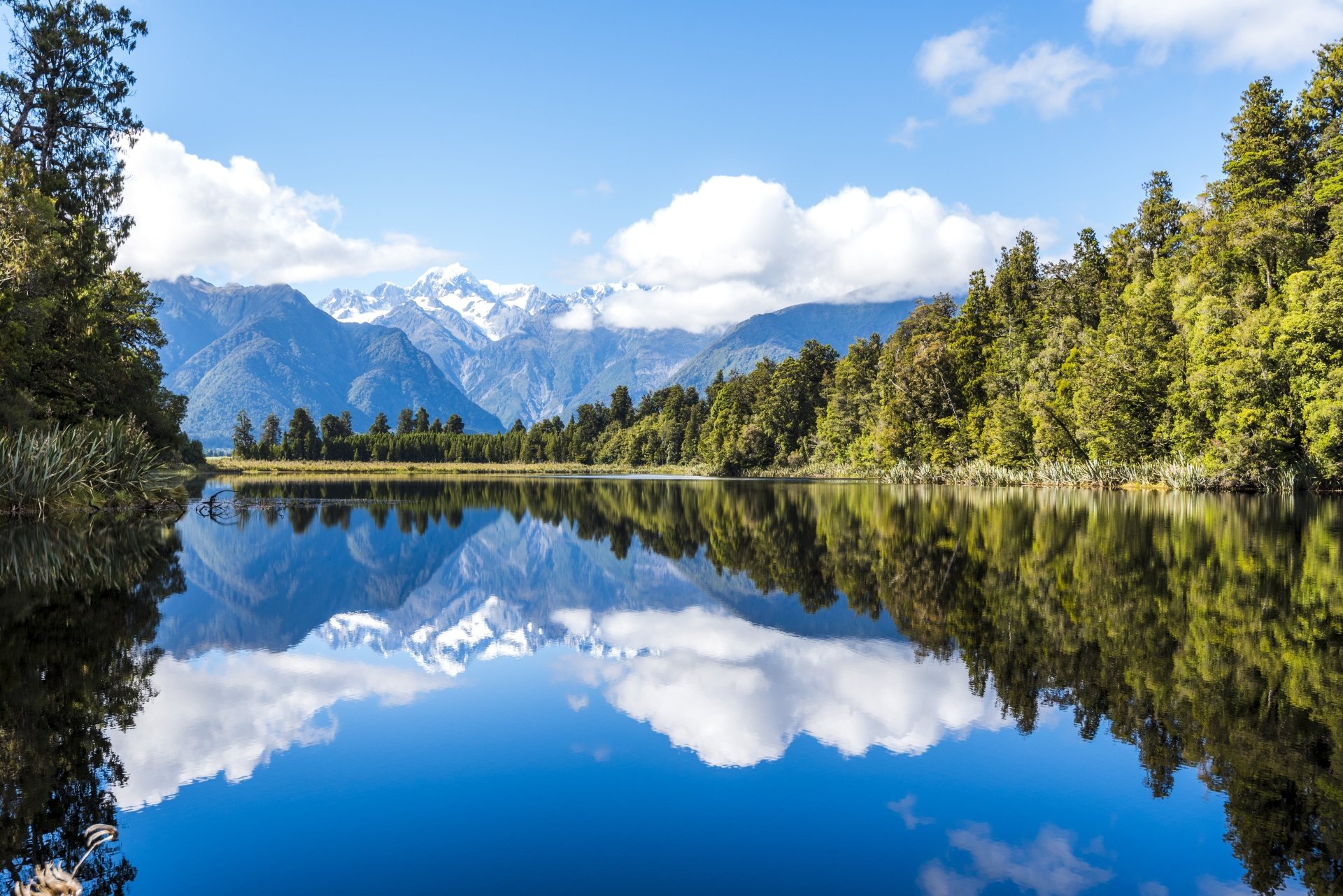 Download Tree Lake Cloud Mountain Sky Nature Reflection 4k Ultra HD ...