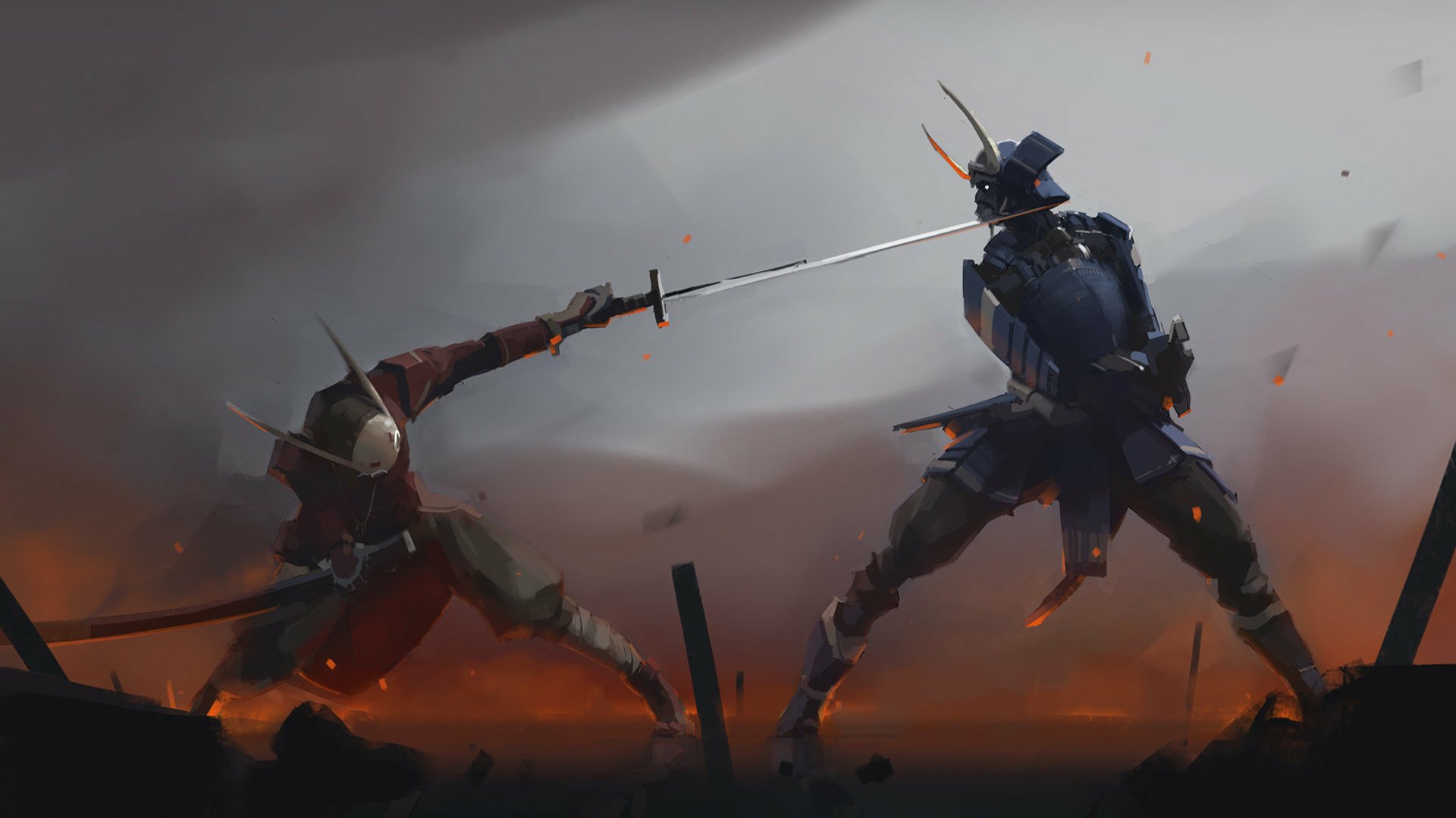 Samurai Battle Wallpaper
