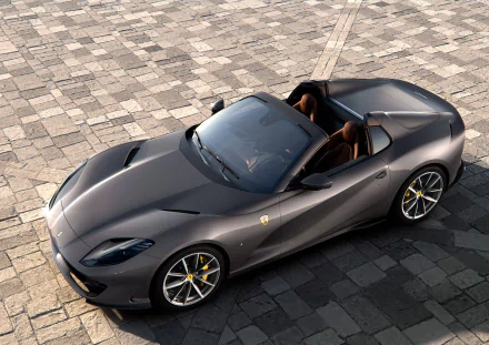 supercar silver car car Ferrari vehicle Ferrari 812 GTS HD Desktop Wallpaper | Background Image
