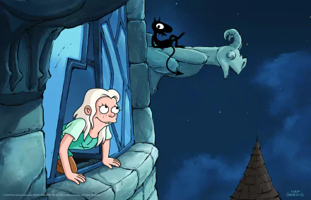 Luci (Disenchantment) Bean (Disenchantment) TV Show Disenchantment HD Desktop Wallpaper | Background Image