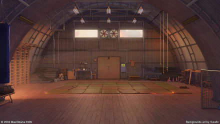 gym Anime room anime room HD Desktop Wallpaper | Background Image