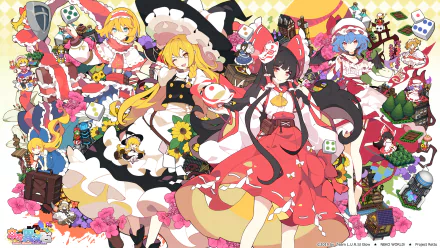 Sunny Milk Star Sapphire Shanghai Doll Remilia Scarlet Luna Child Marisa Kirisame Yuuka Kazami Hourai (Touhou) Reimu Hakurei Flandre Scarlet Alice Margatroid Anime Touhou HD Desktop Wallpaper | Background Image