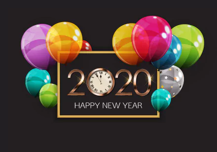 balloon Happy New Year New Year holiday New Year 2020 HD Desktop Wallpaper | Background Image