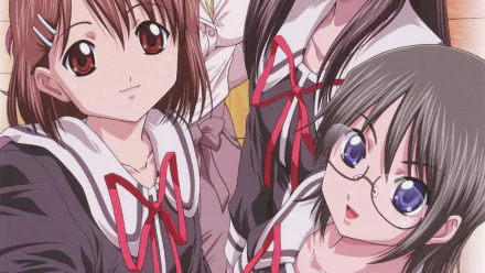 Tsubaki Yoshino Yuuka Fujikawa Anime Tokimeki Memorial Only Love HD Desktop Wallpaper | Background Image
