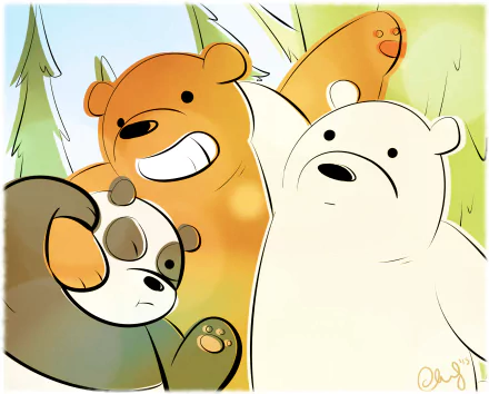 TV Show We Bare Bears HD Desktop Wallpaper | Background Image