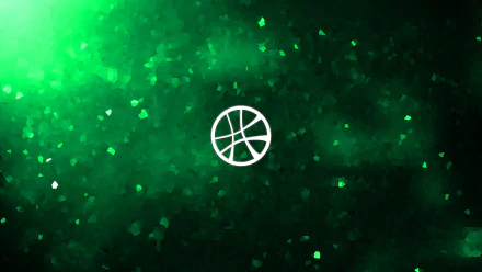 5K Ultra HD PC desktop wallpaper — Doctor Strange movie: emerald-green mystical energy field with scattered glowing shards and a small circular sigil at center.