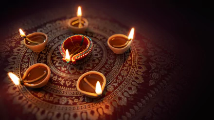candle religious Diwali HD Desktop Wallpaper | Background Image