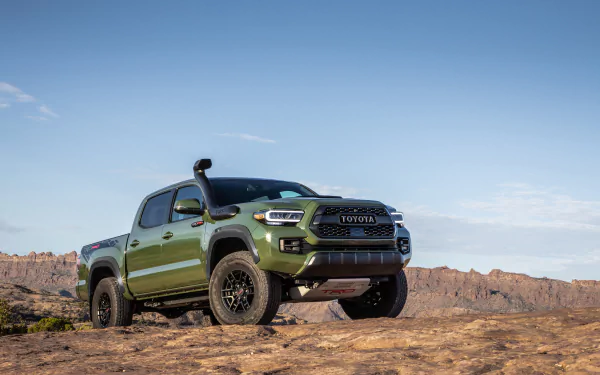 green car car Toyota vehicle Toyota Tacoma HD Desktop Wallpaper | Background Image