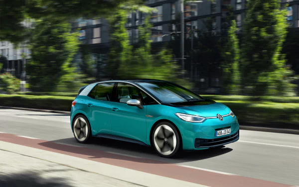 compact car electric car car Volkswagen vehicle Volkswagen ID.3 HD Desktop Wallpaper | Background Image